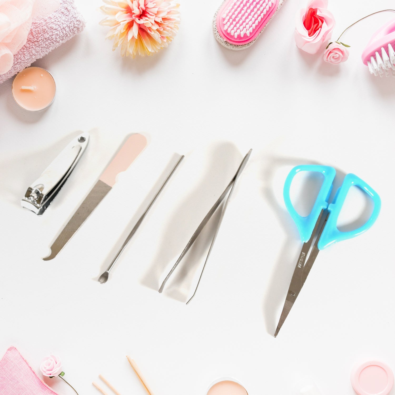 5 IN 1 Stainless Steel Professional Manicure Set, Nail Cutter For Women, Nail Scissors, Luxury Grooming Kit 5 IN 1 Stainless Steel Professional Manicure Set, Nail Cutter For Women, Nail Scissors, Luxury Grooming Kit